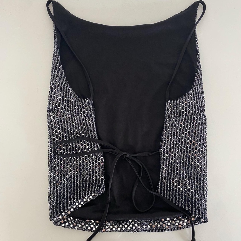 Vintage 90s backless sparkle top - Picture 6 of 6